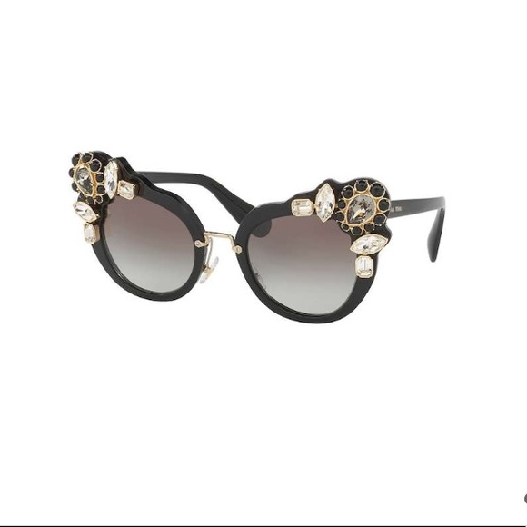 miu miu jeweled sunglasses